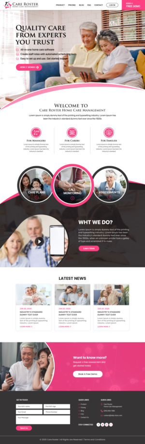 Software as a Service to manage Home Care Management | Web Design by Shijo John