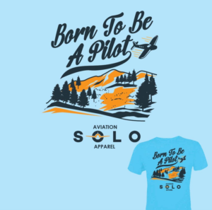 T-shirt Design for a Aviation Enthusiast Lifestyle brand | Design de Vêtement par 75-R-P-Z