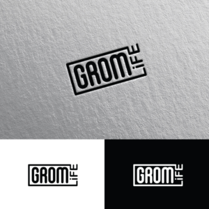Grom Life (font is false positive round) | Logo Design by Rii