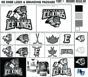 Ellenton Ice Kings | Logo Design by Michael Condello