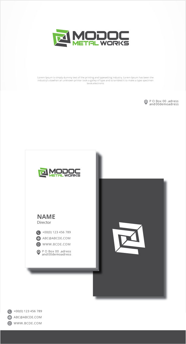Logo Design by graphicevolution for Modoc Metal Works | Design #25860225