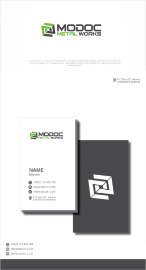 Diseño de Logo por graphicevolution para Modoc Metal Works | Diseño: #25860225