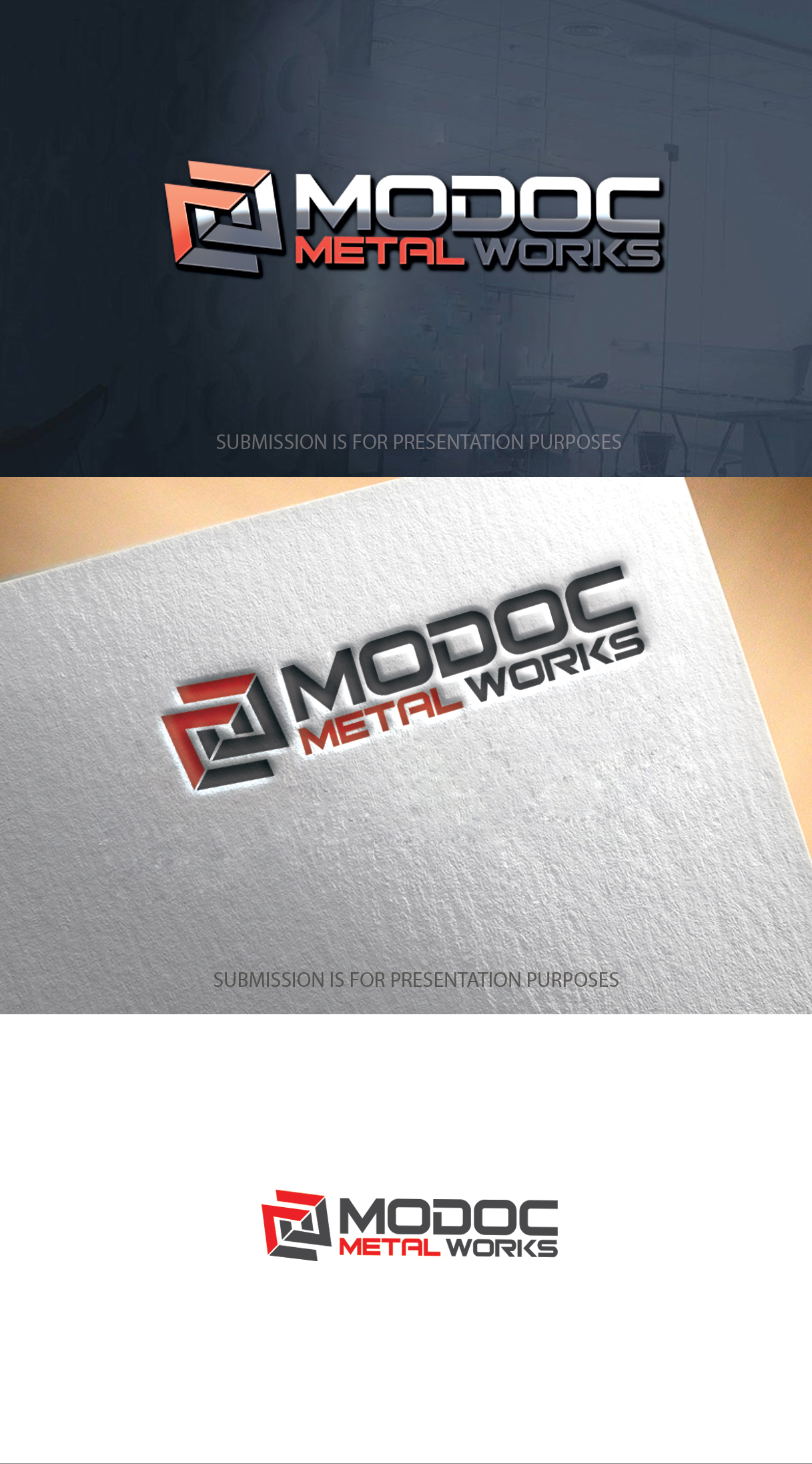 Logo Design by graphicevolution for Modoc Metal Works | Design #25868436