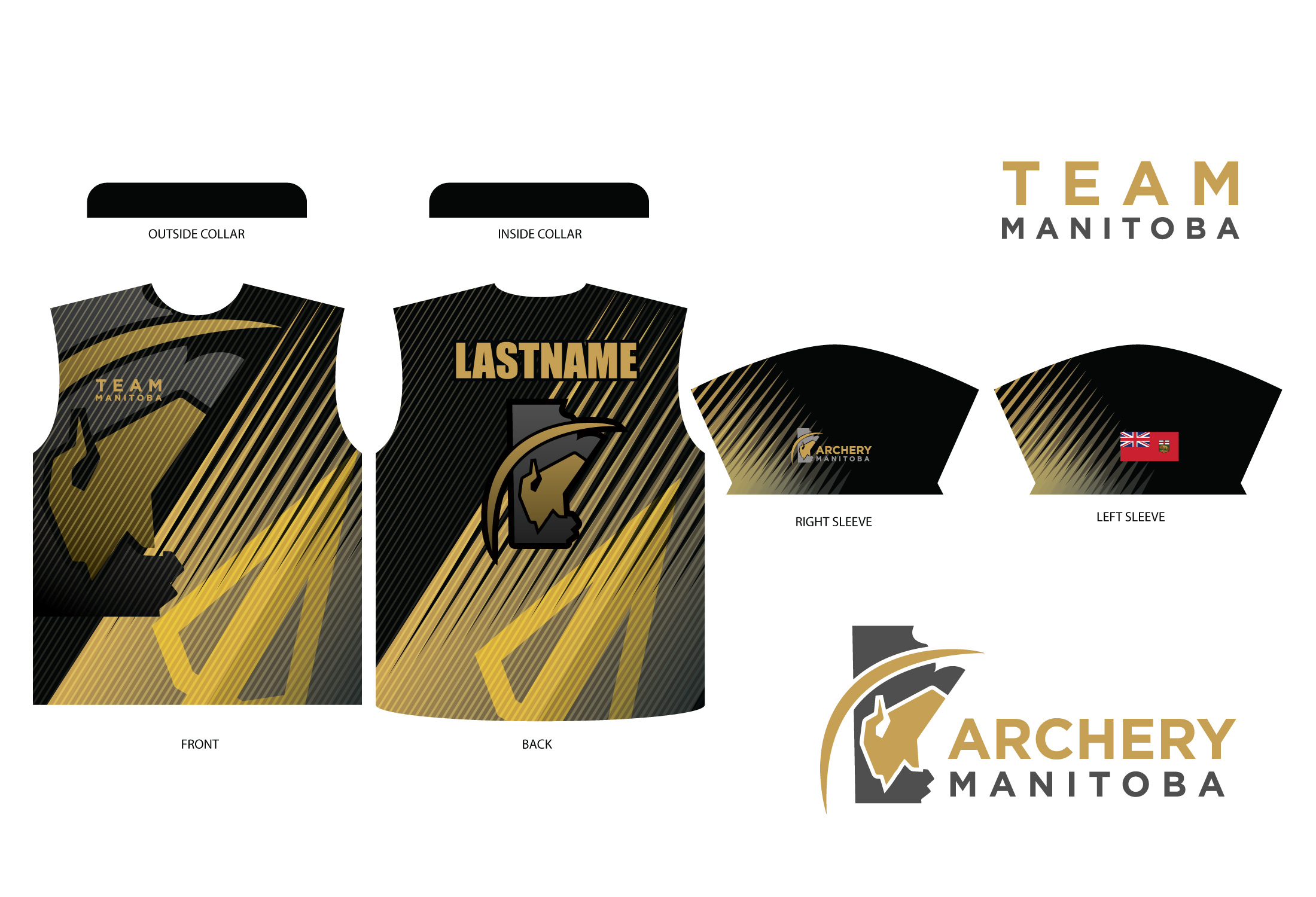 Apparel Design by Sergio Coelho for Archery Manitoba  | Design #25872950