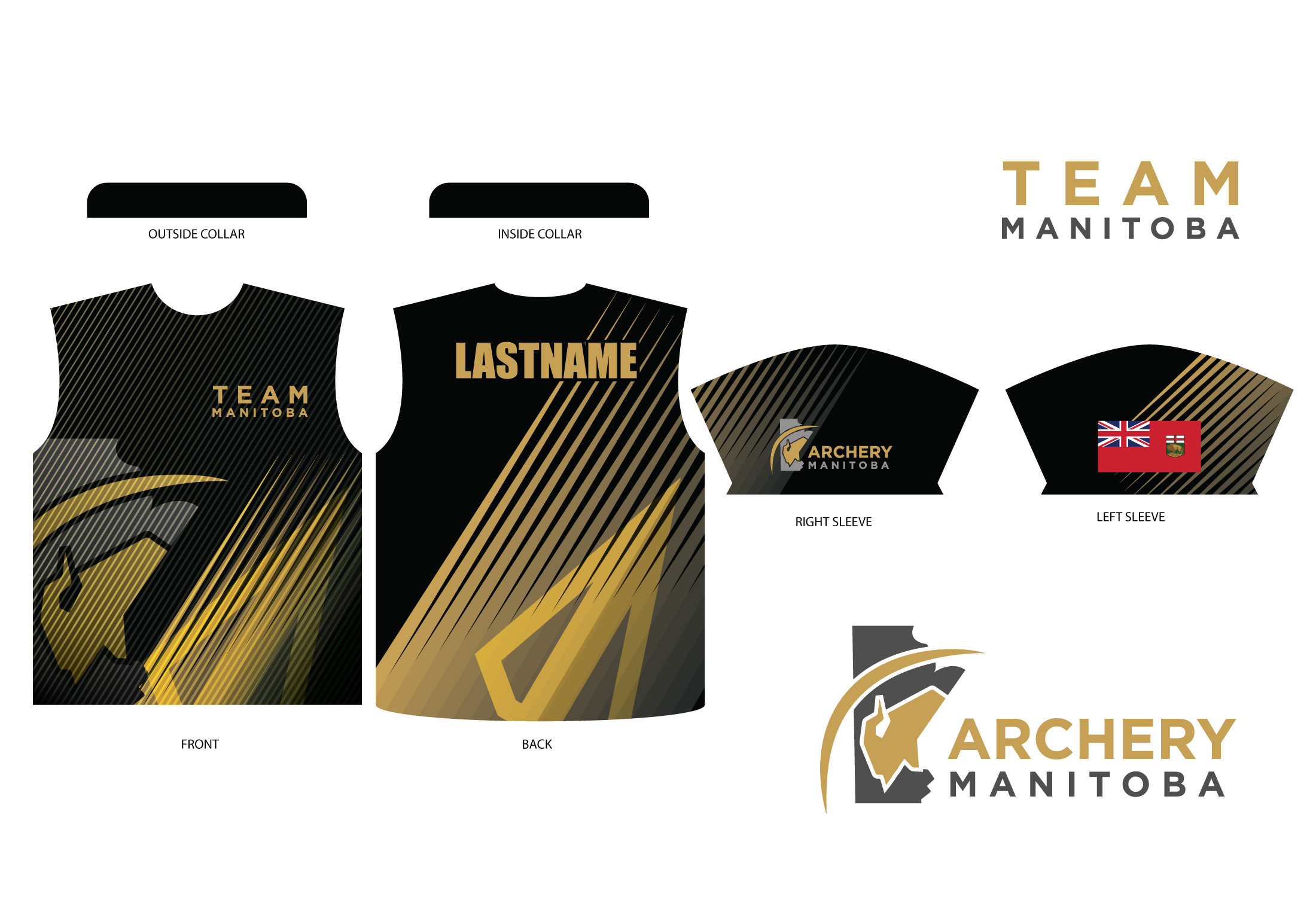 Apparel Design by Sergio Coelho for Archery Manitoba  | Design #25923253