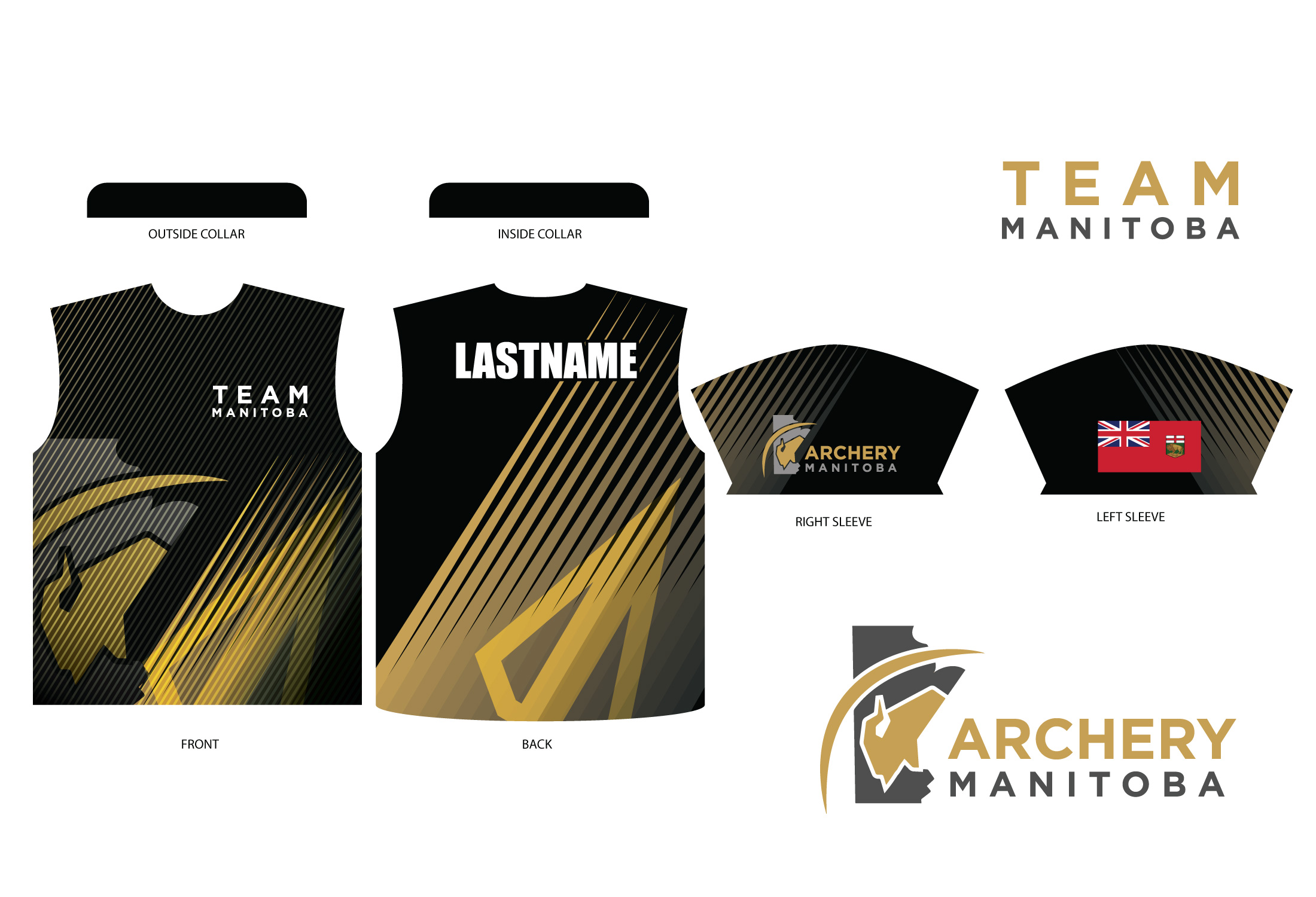 Apparel Design by Sergio Coelho for Archery Manitoba  | Design #25932238