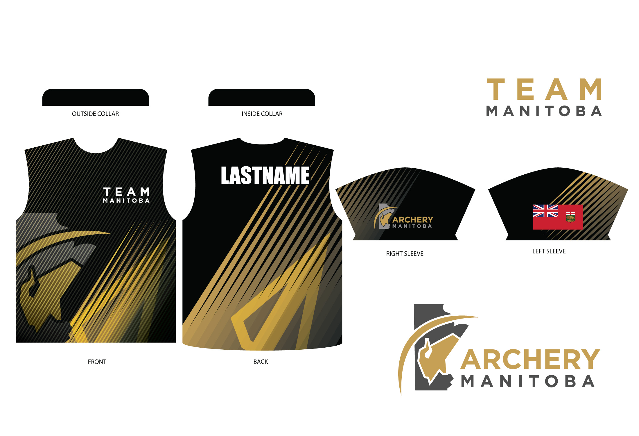 Bekleidung-Design von Sergio Coelho für Archery Manitoba  | Design #25932239
