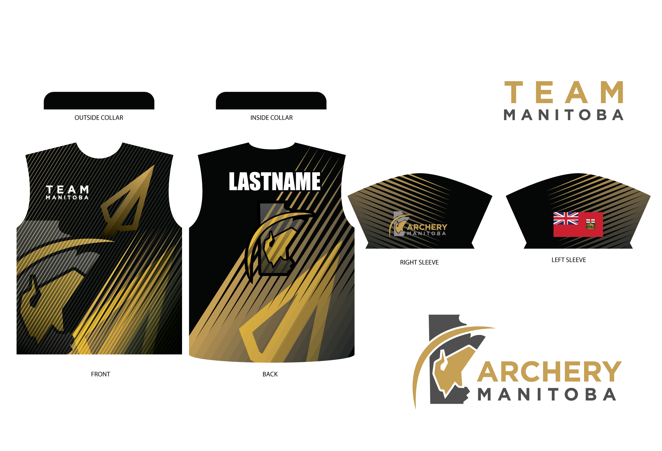 Bekleidung-Design von Sergio Coelho für Archery Manitoba  | Design #25933742