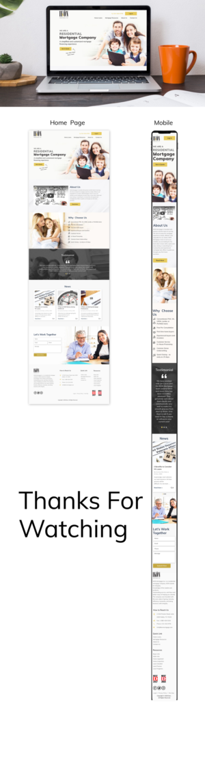 Mortgage Company Website / based from Avada design | Web-Design von sai.designer87
