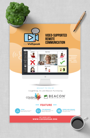 Co-VidSpeak -Video communication for people who don't speak | Flyer-Design von Achiver
