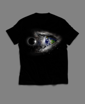 Space Art/Surreal Earth Eye T Shirt Design