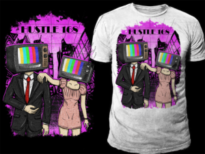 Hustle 168  - Media Consumption Design | Design de T-shirt par Falih A