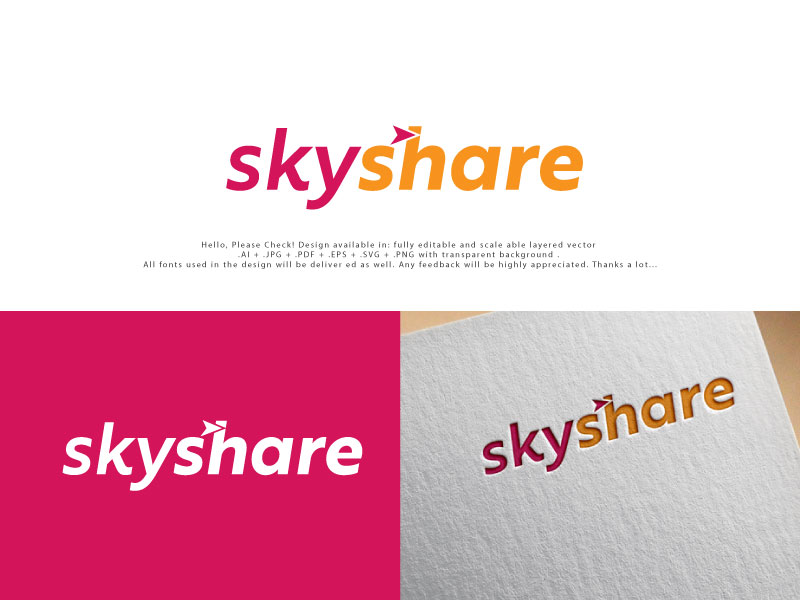 Logo Design by Pro_DesignMaster for Skyshare | Design #25889939