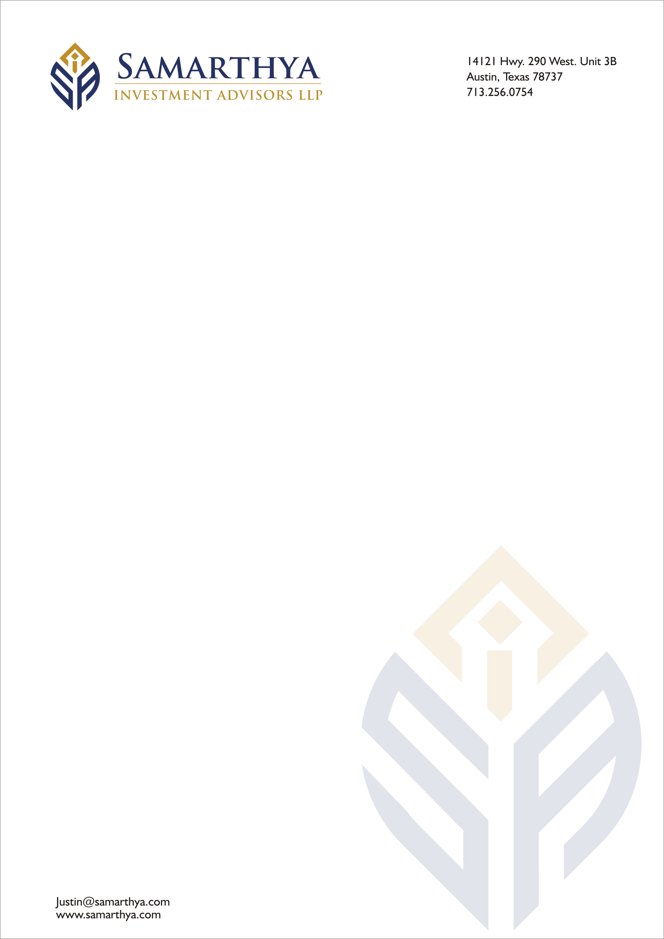 Logo Design by cjssan for Samarthya Investment Advisors LLP | Design #25907142