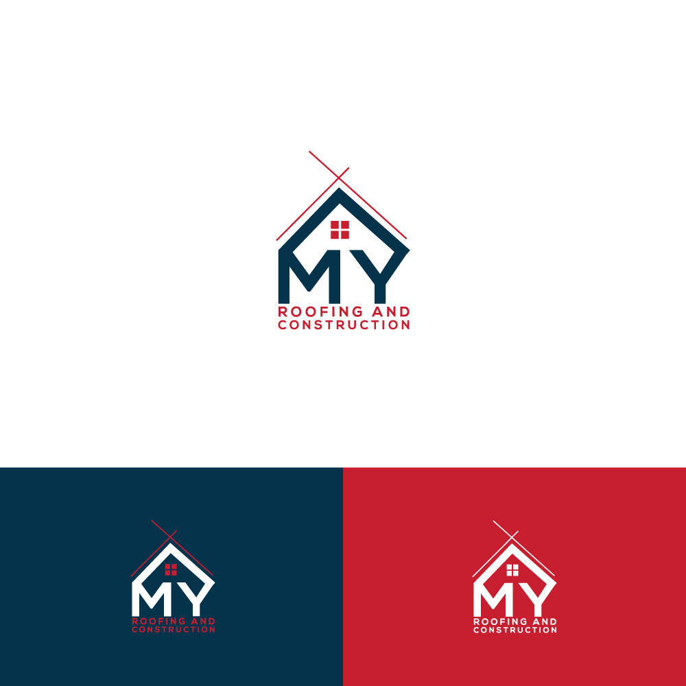 Logo Design by ESolz Technologies for M Y Roofing and Construction | Design #25873907