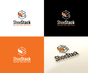 ShoeStack - Dont Rack Them, Stack Them! | Logo Design by Indrawasih