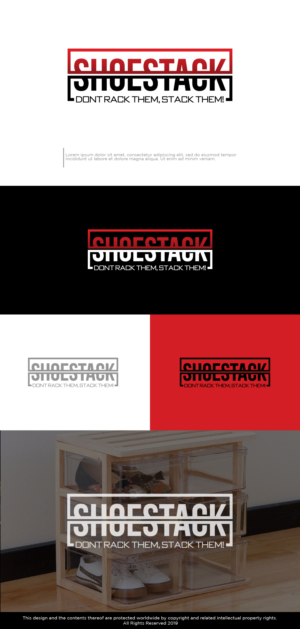ShoeStack - Dont Rack Them, Stack Them! | Logo Design by Kim Ji
