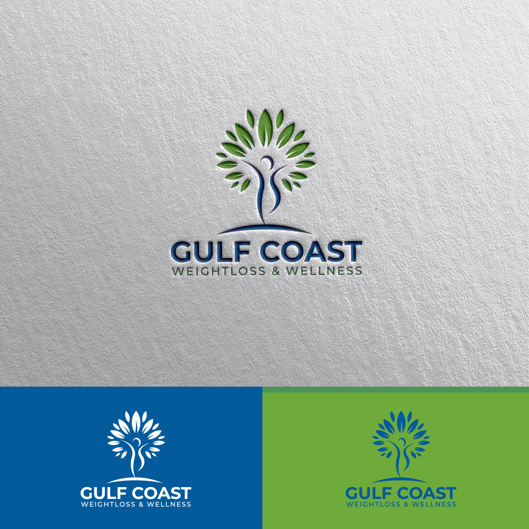 Logo Design by pinkeart for Gulf Coast Weightloss & Wellness, LLC. | Design #25868768
