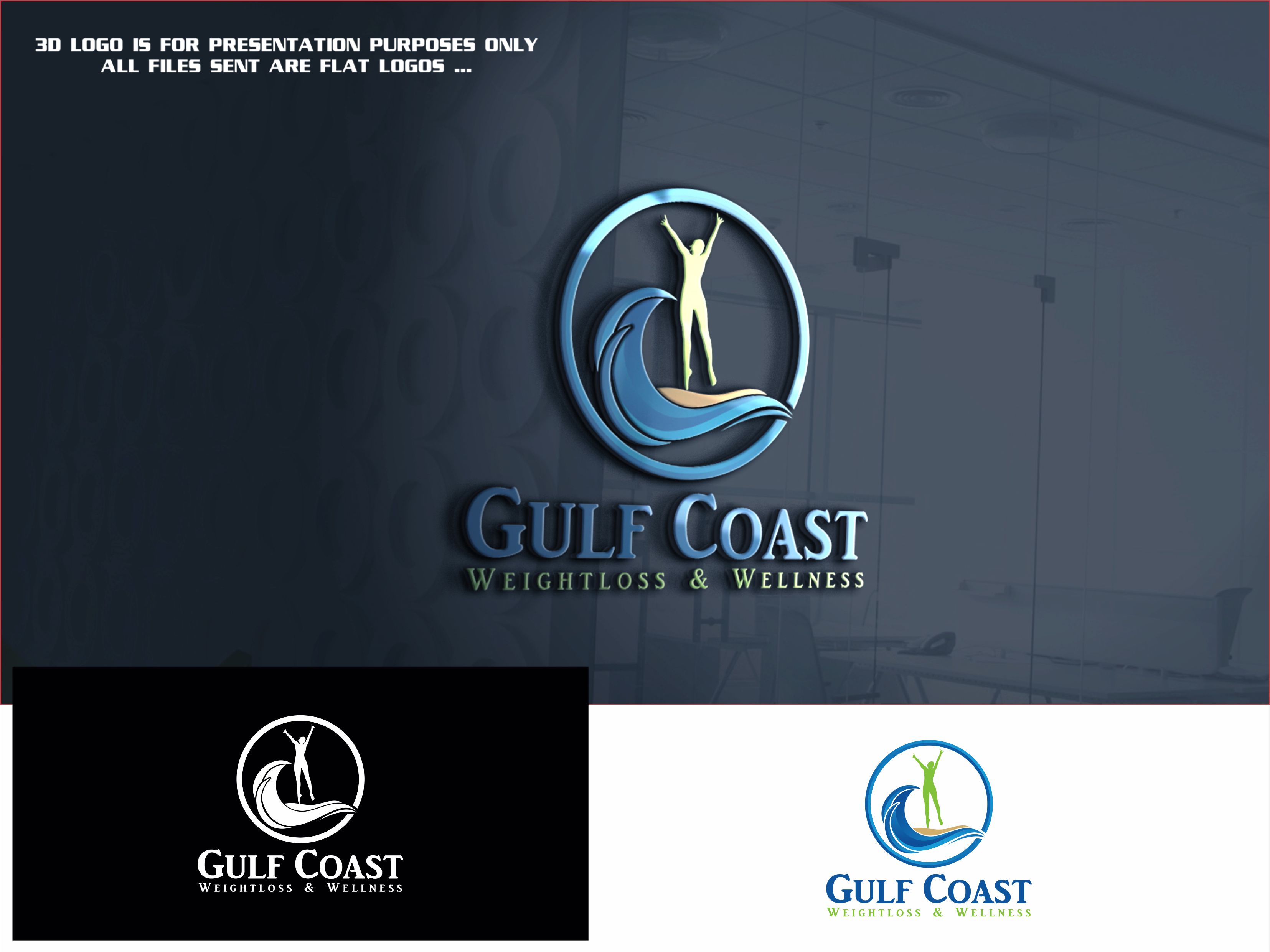 Logo-Design von kkopi für Gulf Coast Weightloss & Wellness, LLC. | Design: #25906221