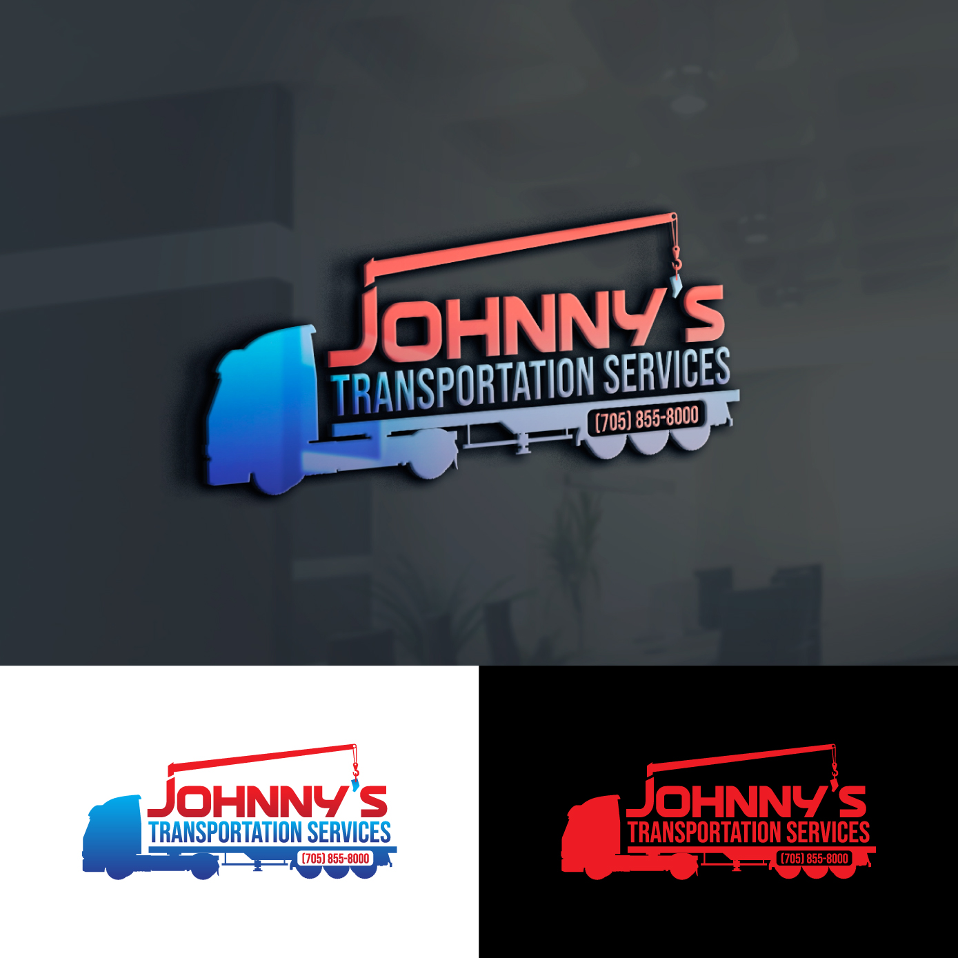 Logo Design by Radsky17 for Johnny's Transportion Services | Design #25869511