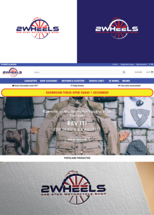 2WHEELS / 'One stop motorcycle shop' or 'one stop shop'  | Diseño de Logo por uitaki