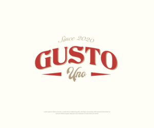 Gusto Uno or Gusto 1 | Logo Design by Ng V Duc