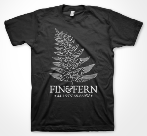 Modern restaurant uniform for fun restaurant on rustic island in Maine USA | Diseño de Camiseta por badpixelarts