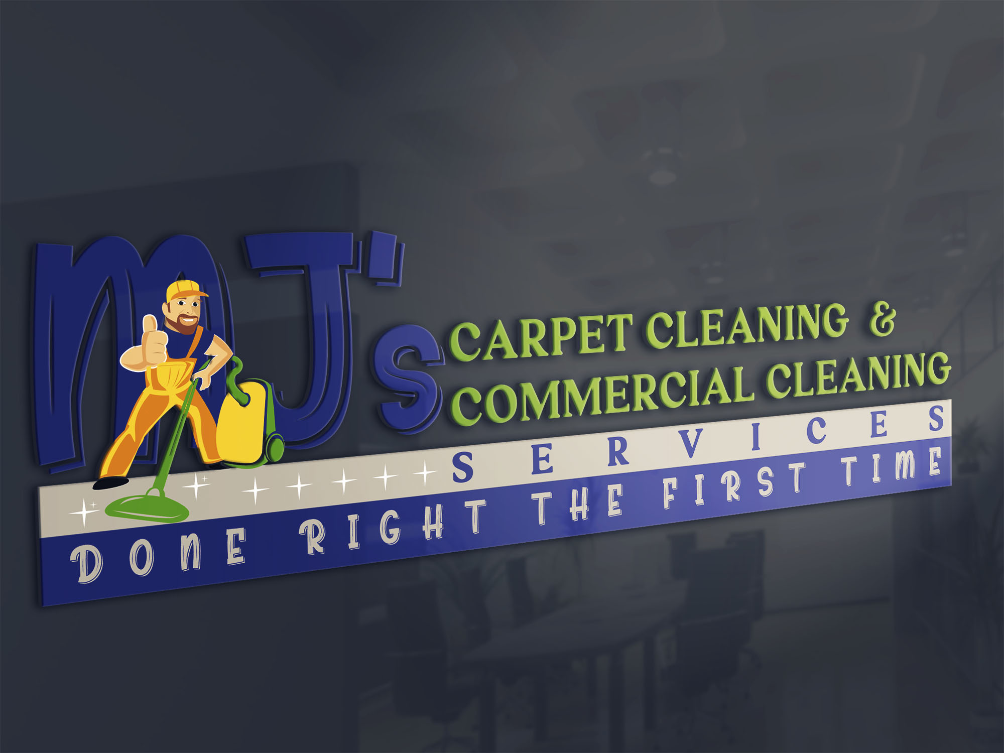 Logo Design by Aaaron for MJ's Carpet & Commercial Cleaning  | Design #25871766