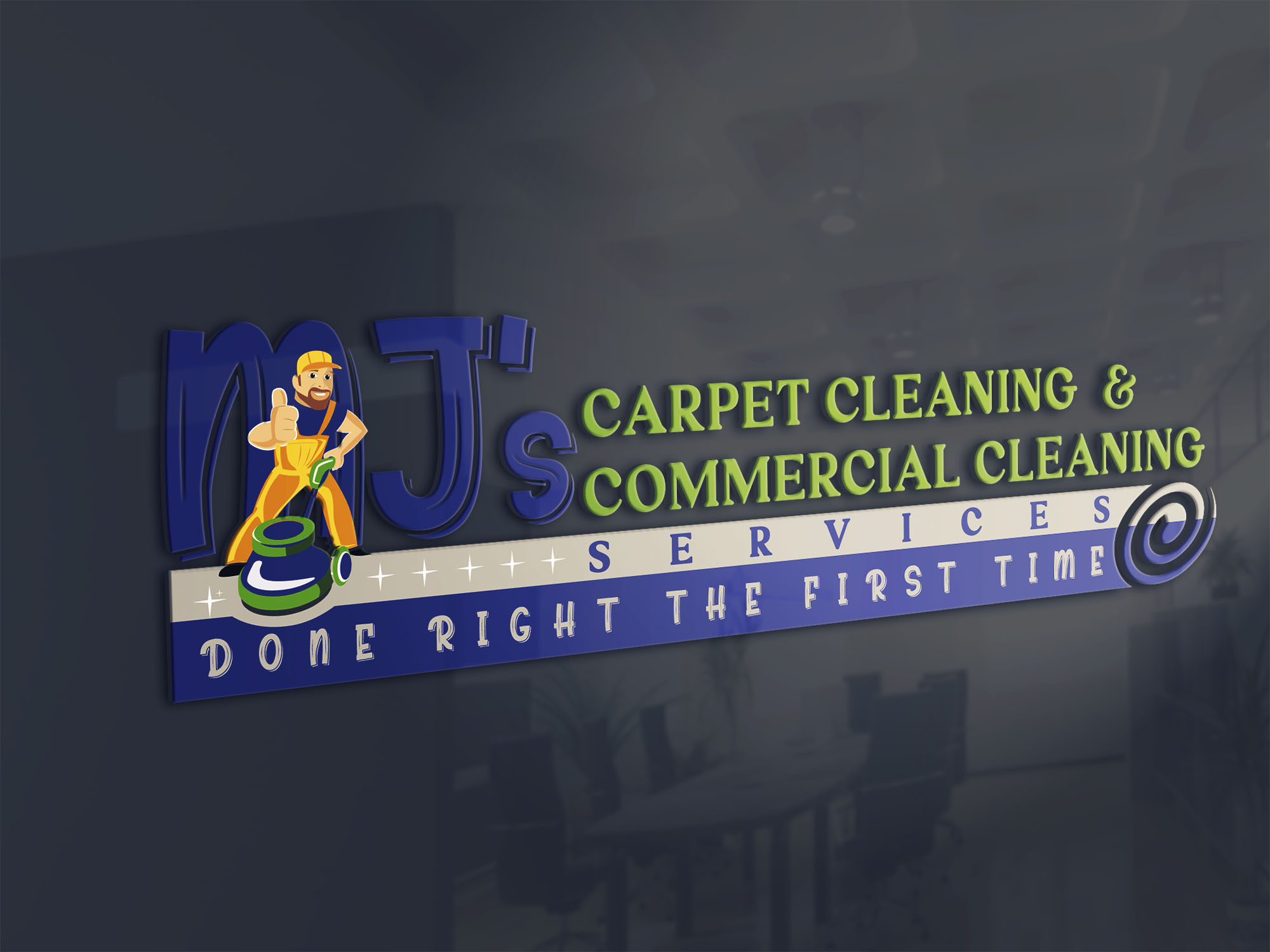 Logo Design by Aaaron for MJ's Carpet & Commercial Cleaning  | Design #25872431