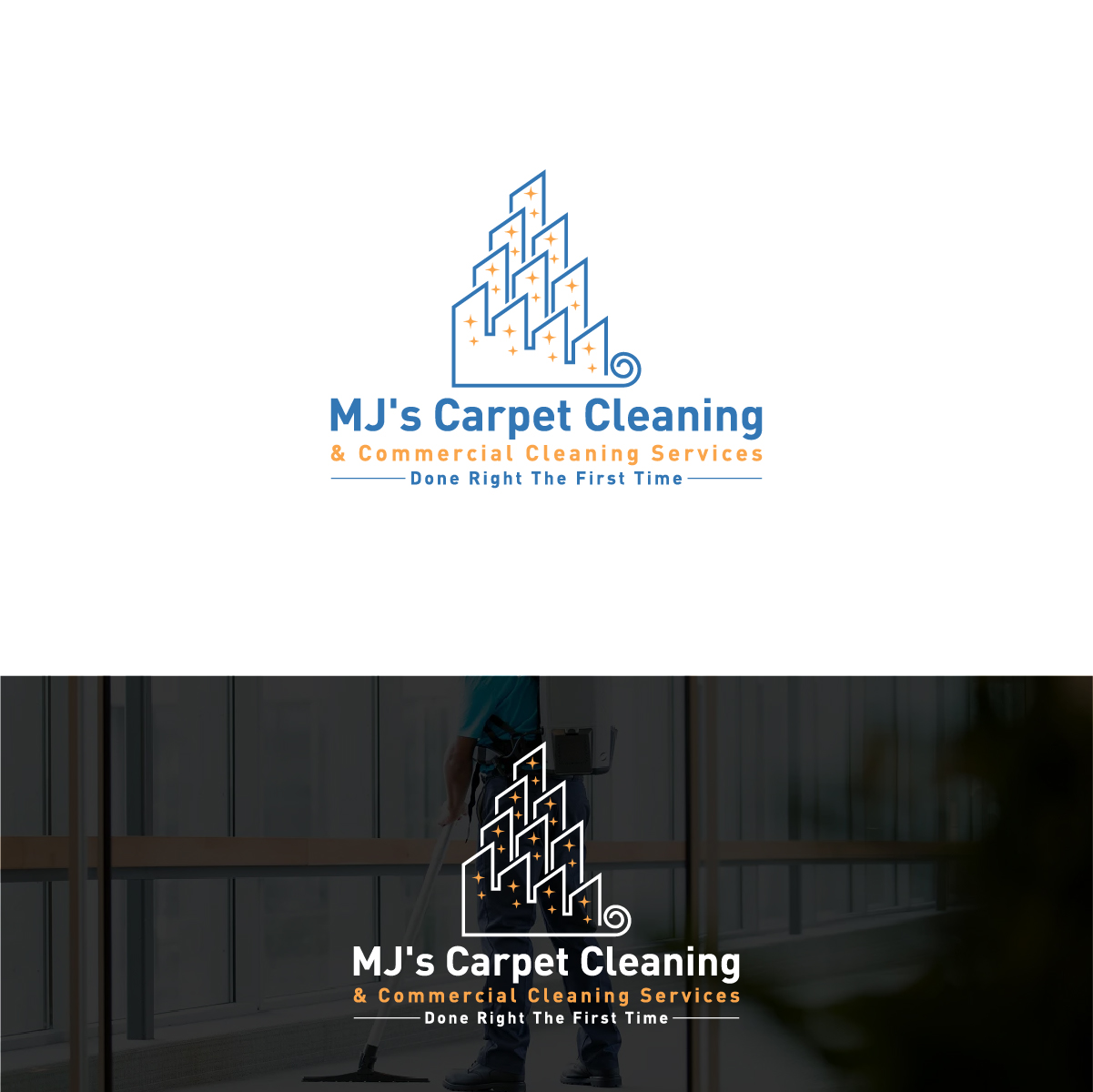 Logo Design by Deziners Zone for MJ's Carpet & Commercial Cleaning  | Design #25871974