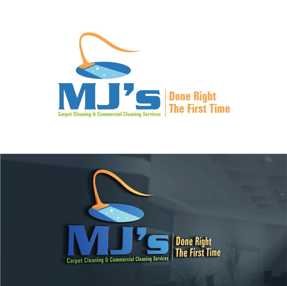 Logo Design by Deziners Zone for MJ's Carpet & Commercial Cleaning  | Design #25873584