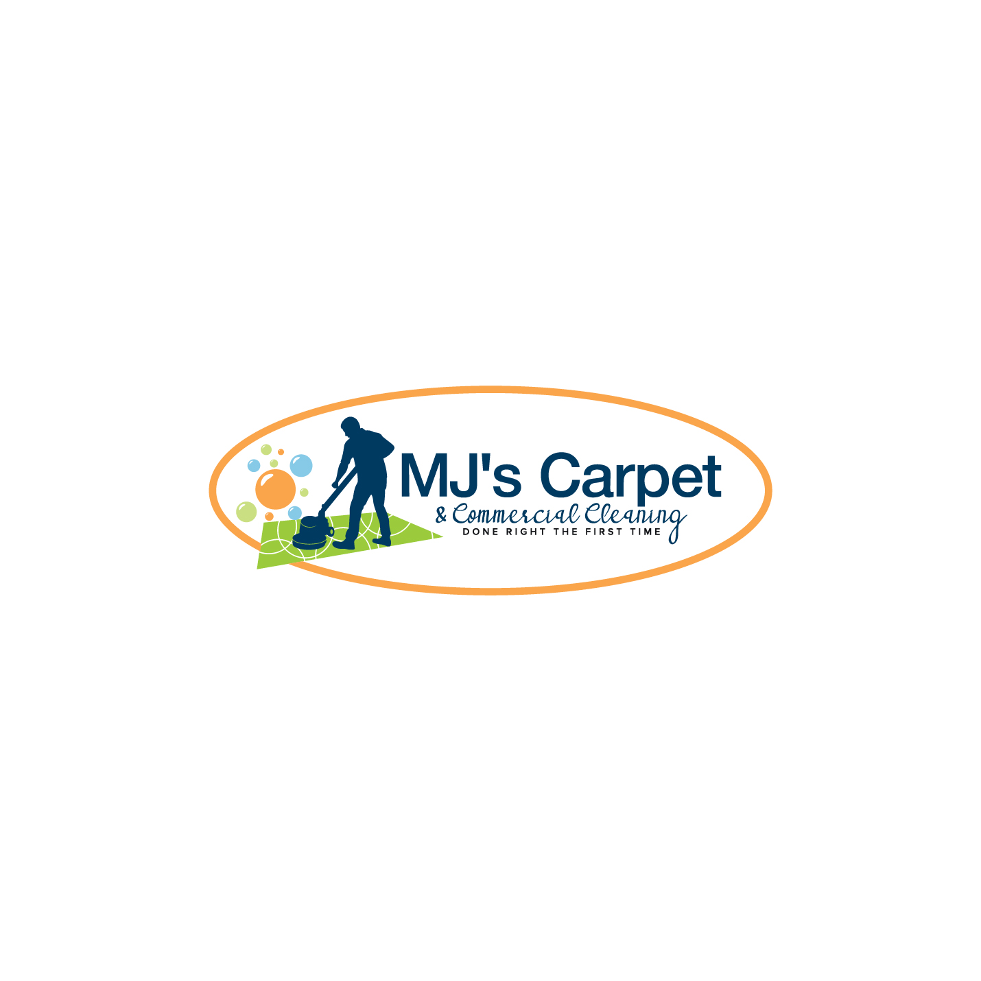 Logo Design by 4tech services for MJ's Carpet & Commercial Cleaning  | Design #25872953