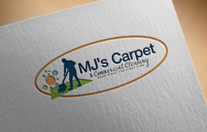 Logo Design by 4tech services for MJ's Carpet & Commercial Cleaning  | Design: #25872954