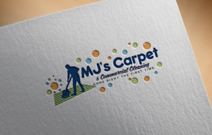 Logo Design by 4tech services for MJ's Carpet & Commercial Cleaning  | Design: #25874789
