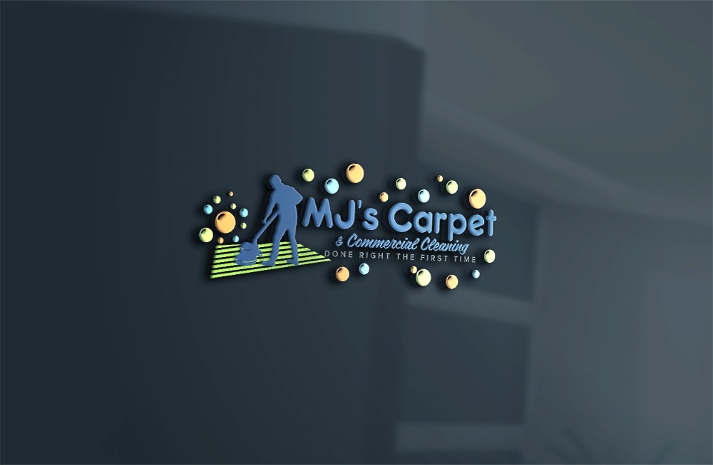 Logo Design by 4tech services for MJ's Carpet & Commercial Cleaning  | Design #25874791