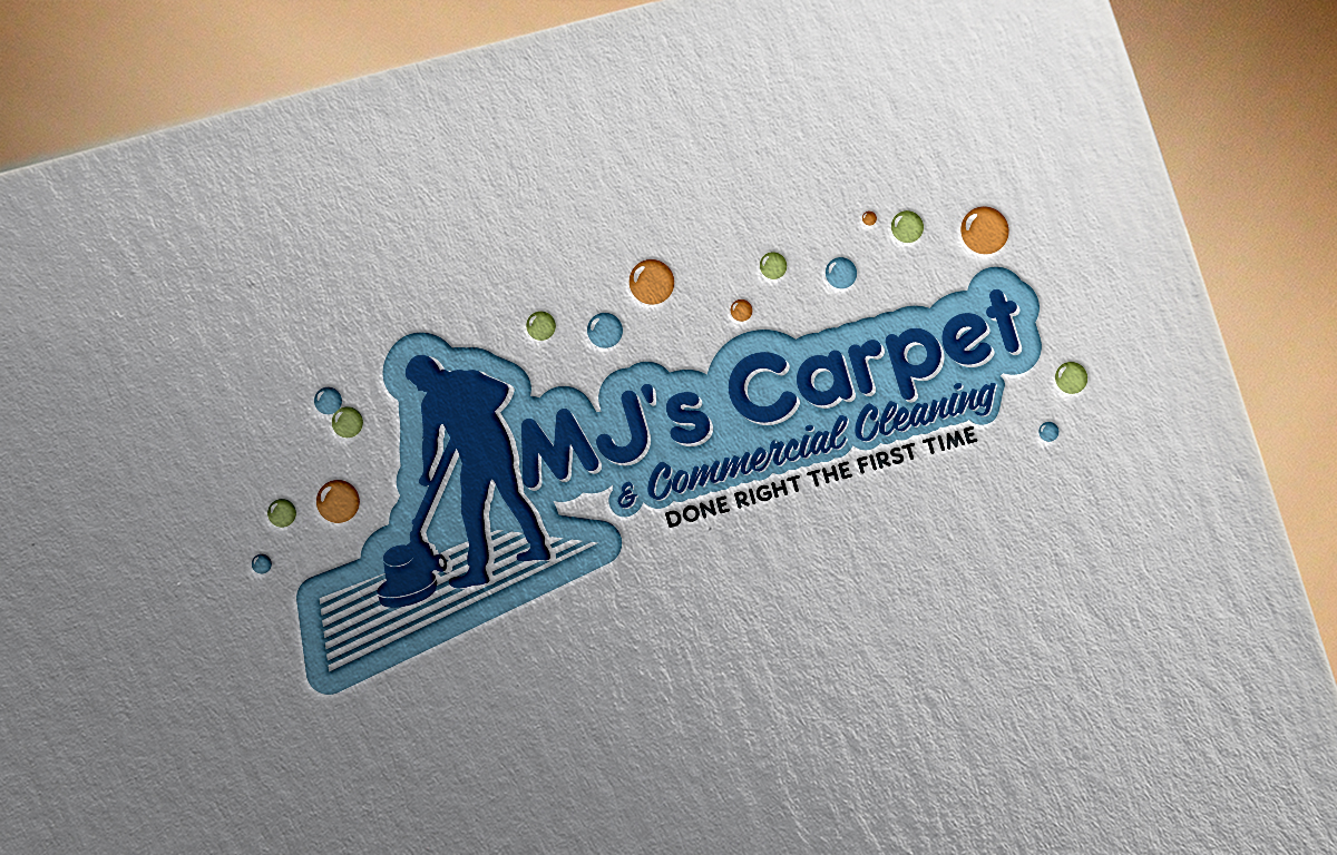 Logo Design by 4tech services for MJ's Carpet & Commercial Cleaning  | Design #25875036