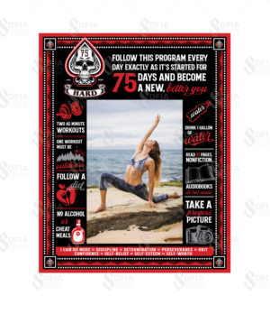 Creative Frame Mat for 75Hard Challenge | Grafik-Design von SofiaDesignStudio