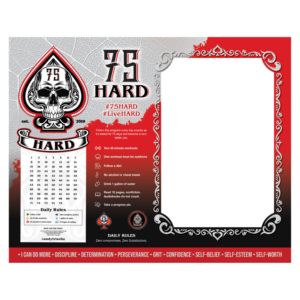 Creative Frame Mat for 75Hard Challenge | Graphic Design by Jul-D