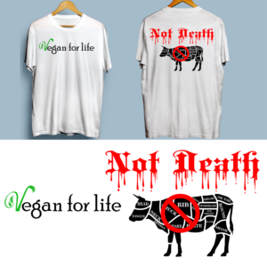Vegan for life | Diseño de Camiseta por SAI DESIGNS