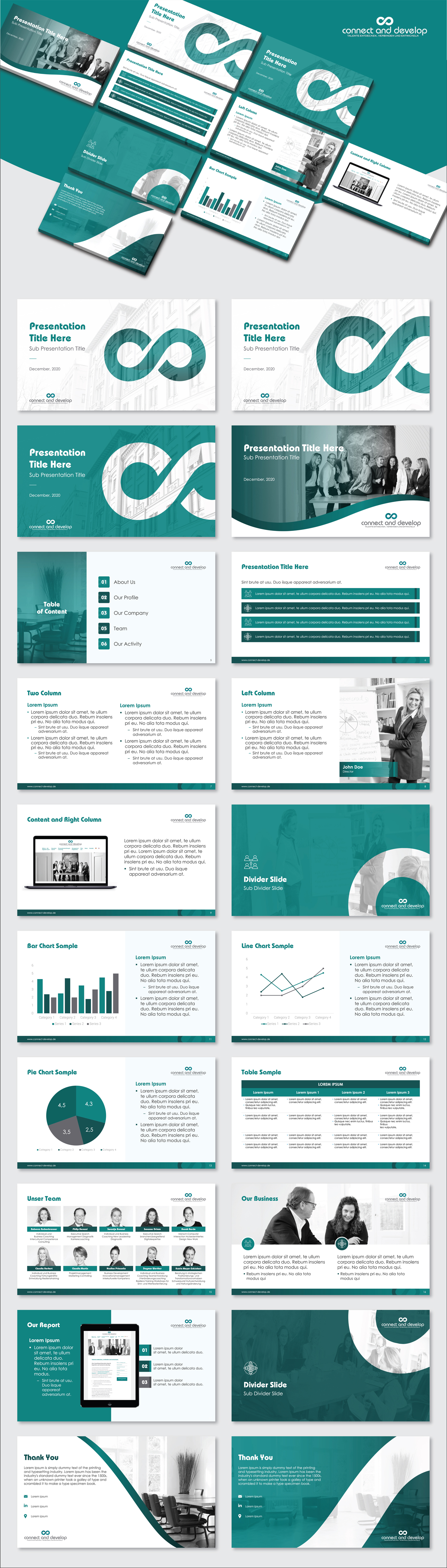 Diseño de PowerPoint por Flatmilter para Connect & Develop | Diseño #25968848