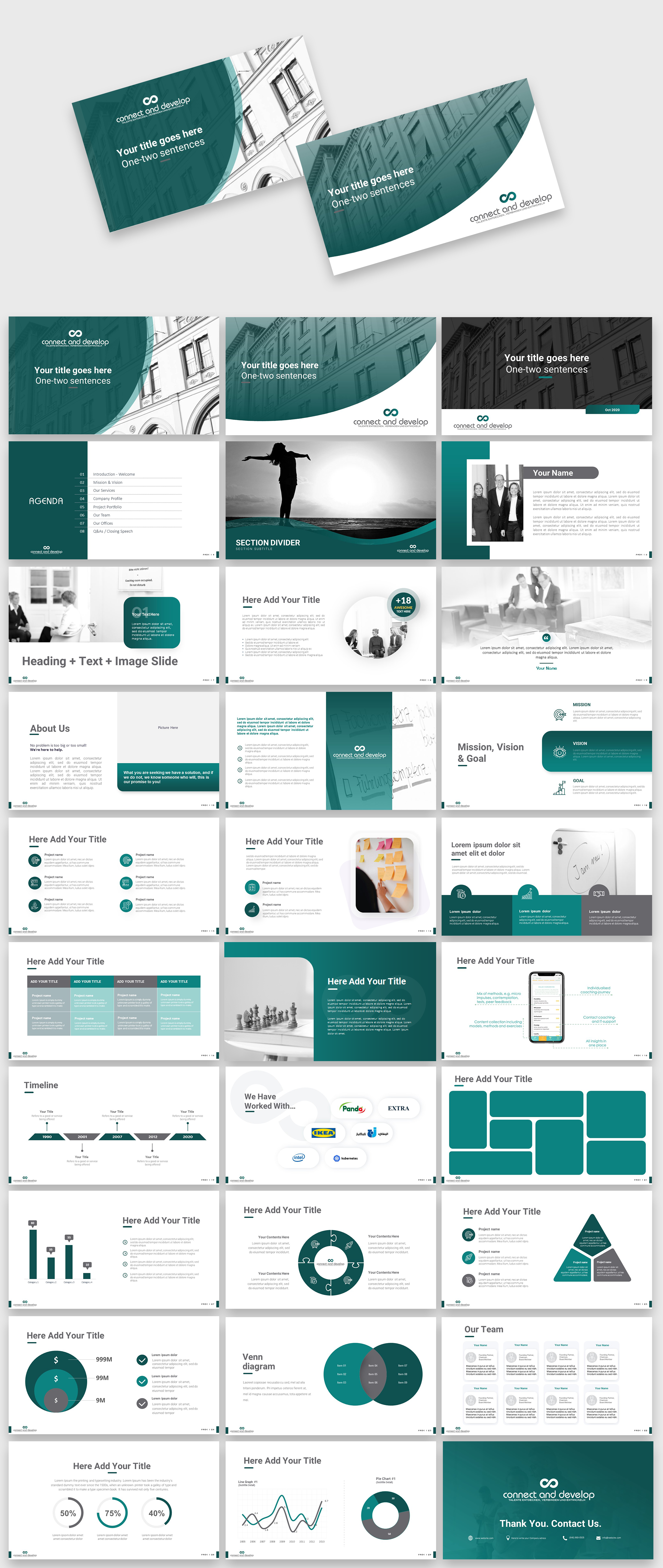 PowerPoint Design by IndreDesign for Connect & Develop | Design #25869124