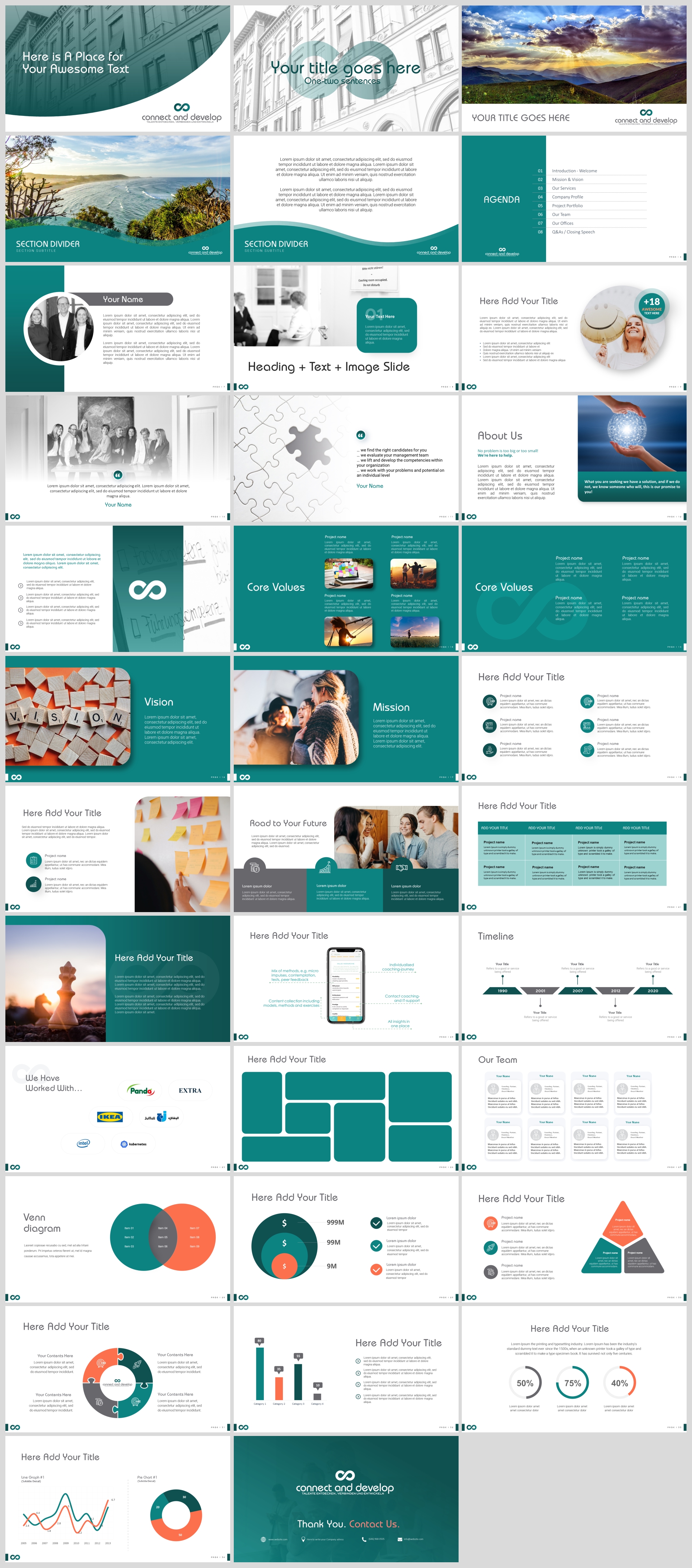 PowerPoint Design by IndreDesign for Connect & Develop | Design: #26411875