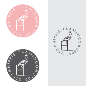 Hippie Flamingo | Logo Design by Rosalia....