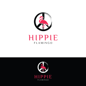 Hippie Flamingo | Logo Design by Rii