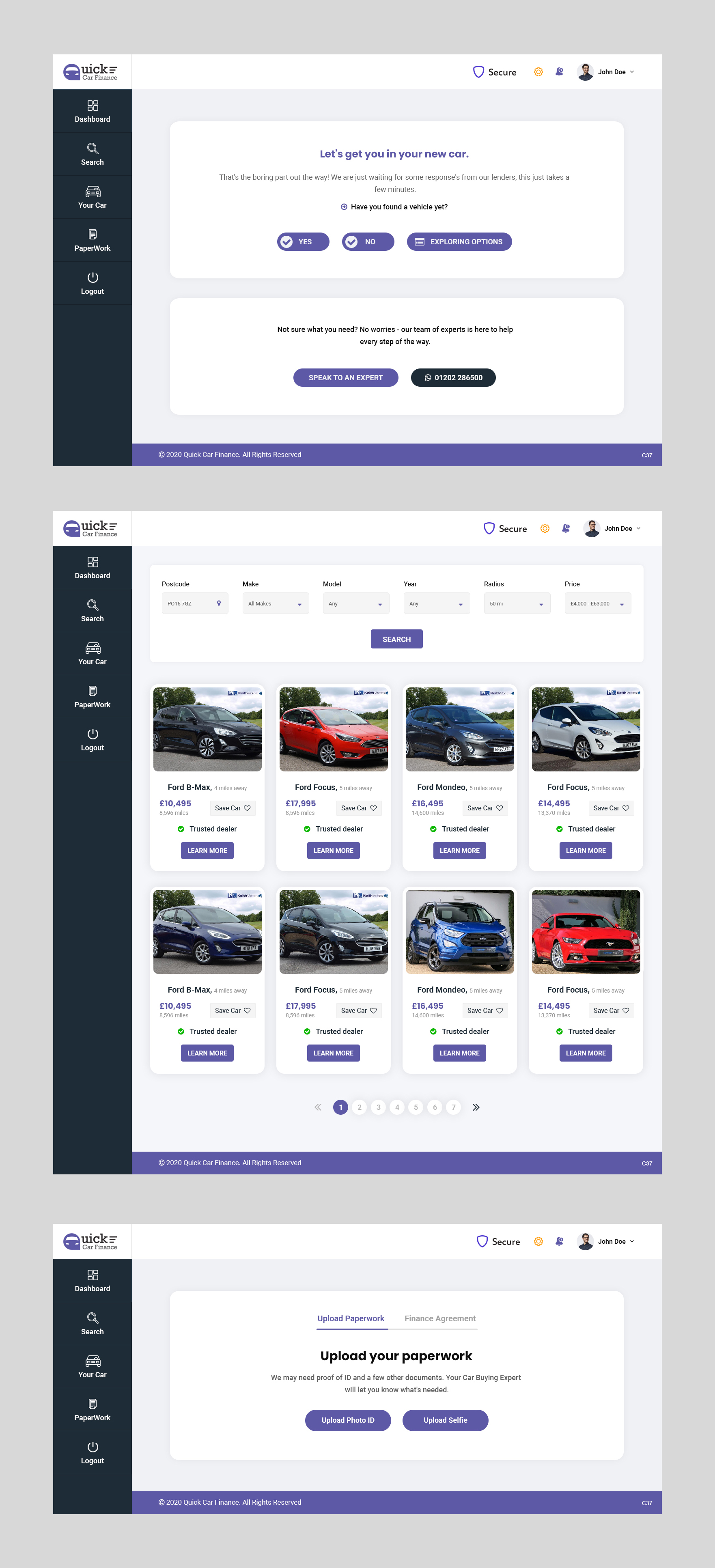 Web Design by pb for QUICK CAR FINANCE | Design #25896100