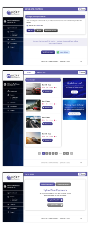 Web Design by pb for QUICK CAR FINANCE | Design #25896101