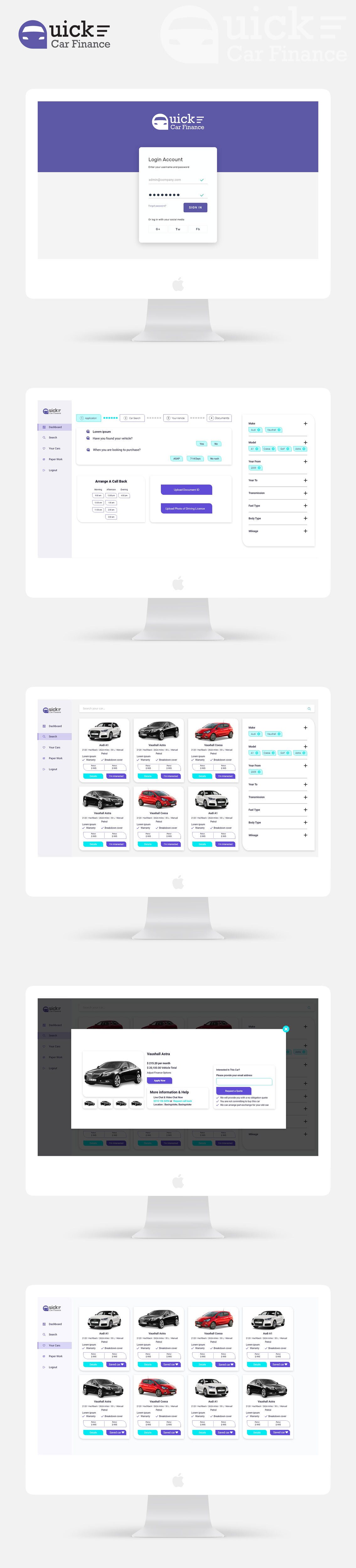 Web Design by Cre8r for QUICK CAR FINANCE | Design #25905279