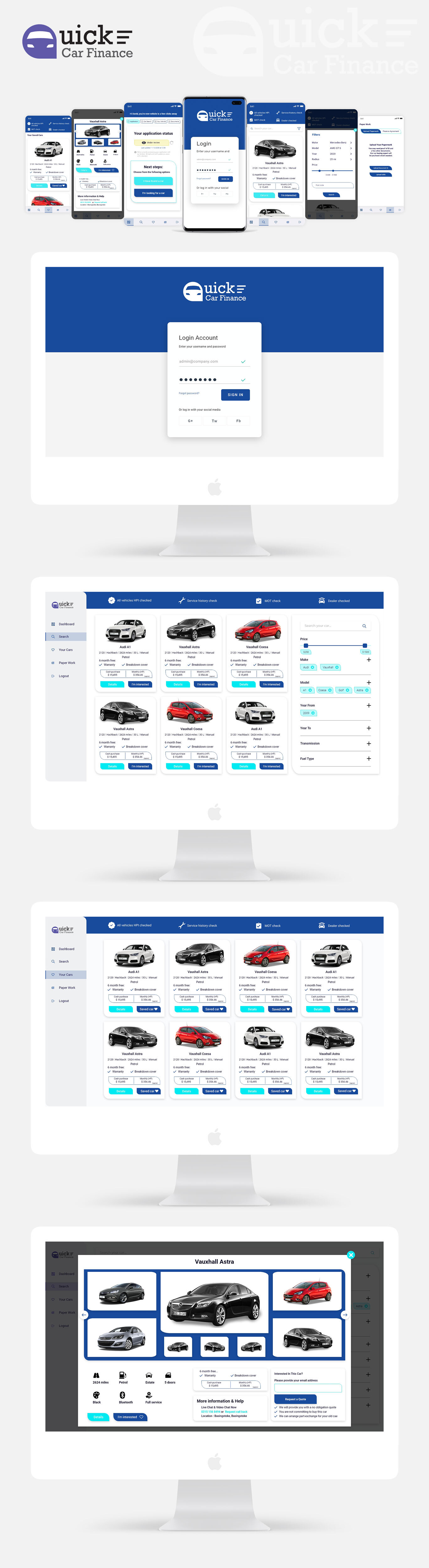 Web Design by Cre8r for QUICK CAR FINANCE | Design: #25942954
