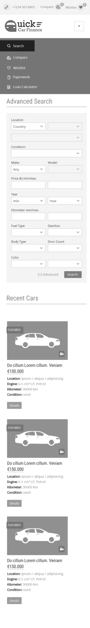 Web Design by Web Dev for QUICK CAR FINANCE | Design: #25889915