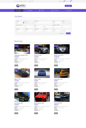 Web Design by Web Dev for QUICK CAR FINANCE | Design: #25890063